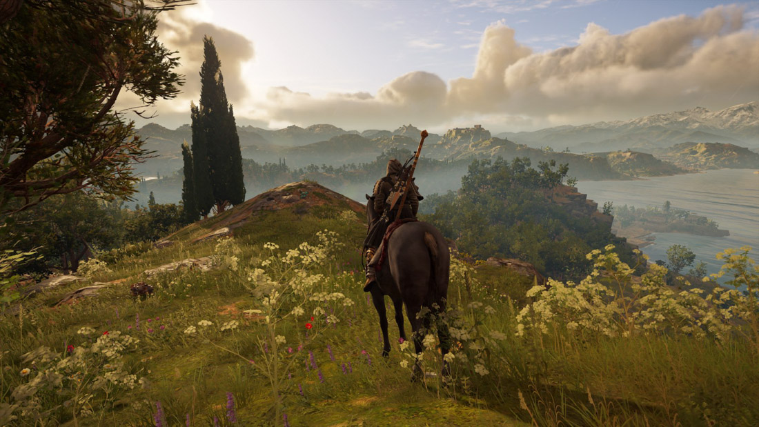 Galloping in the open world.