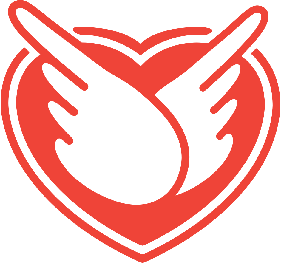 Combat Air Mail logo showing wings over a red heart.