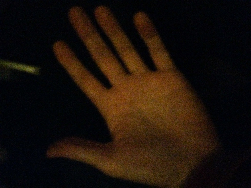 My hand.