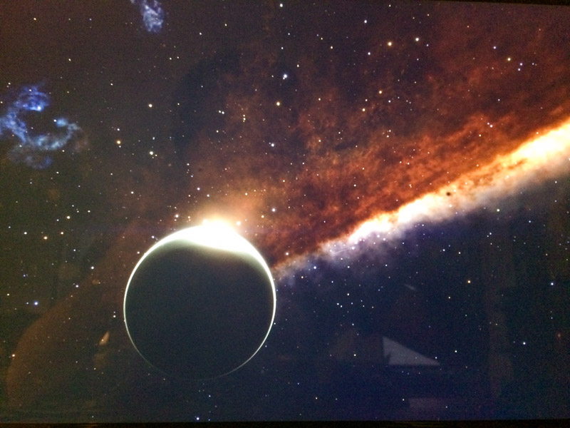 Self-portrait in Elite: Dangerous’s Milky Way.