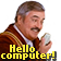 An image of Scotty attempting to speak to a computer using a mouse.
