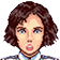 An image of an amazed flight instructor called Shirley in the video game Pilotwings.