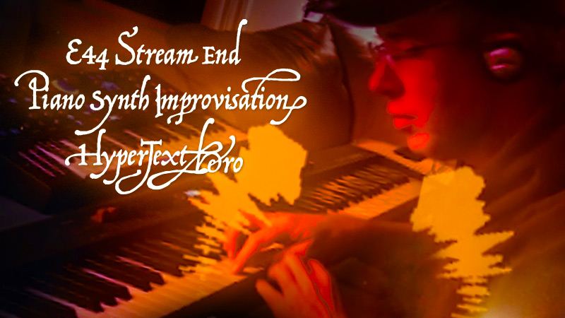 The cover for this single shows Hypertexthero playing keyboards in space with the Milky Way in the background.