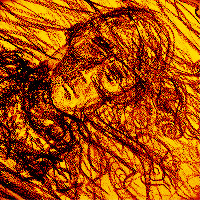 Self-portrait with pencil, 2019.