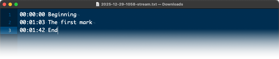 A screenshot of a text file generated by the tool.